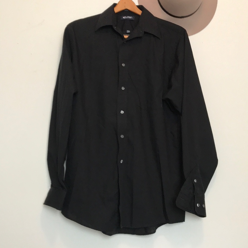 Puritan Jet Black Men’s Dress Shirt